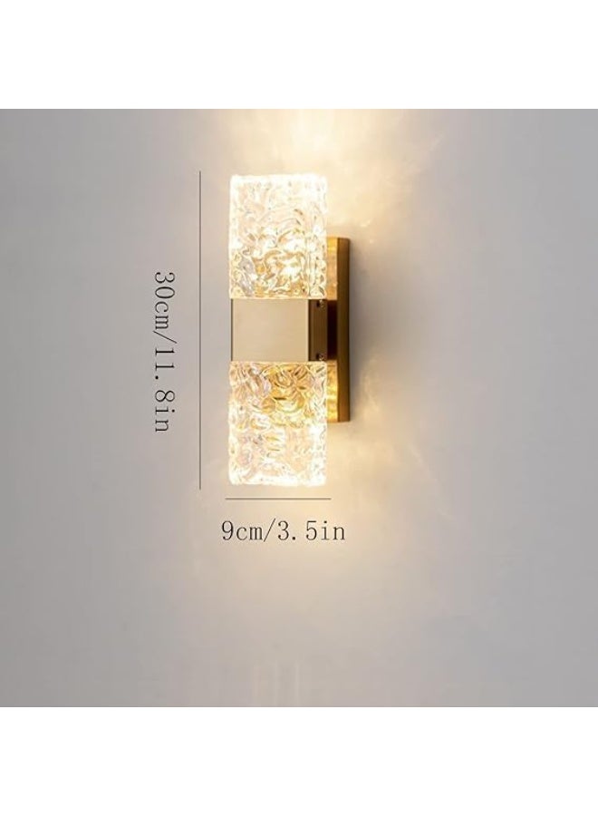 المفتاحة مصباح جداري كريستالي نورديك – مصباح جداري LED عصري وبسيط لغرفة المعيشة وغرفة النوم والممرات وجانب السرير – وحدة إضاءة جدارية أنيقة - Image 5